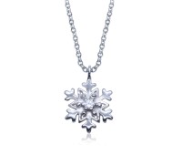 Snowflake Silver Necklace SPE-5617